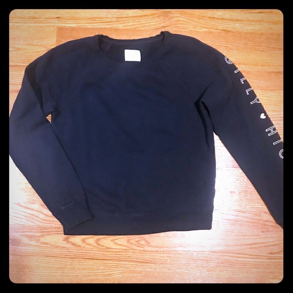 Gilly Hicks sz small blue shirt sweatshirt EUC
